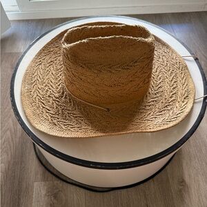 lack of color dakota tan brown western cowboy straw summer hat size medium 57cm